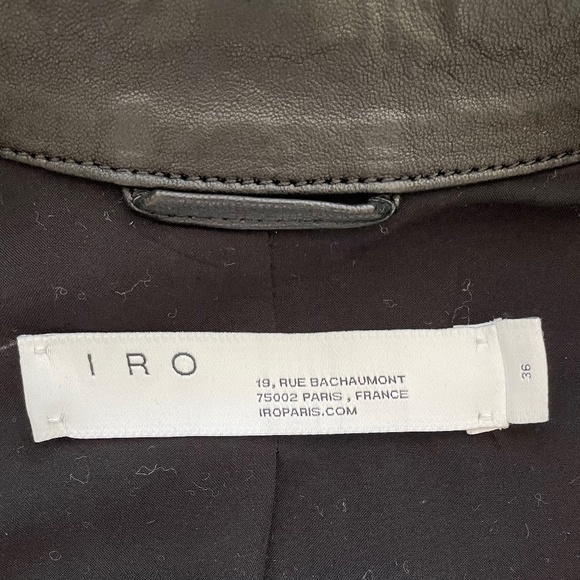 IRO Alkal Cropped Leather Jacket - Picture 7 of 11